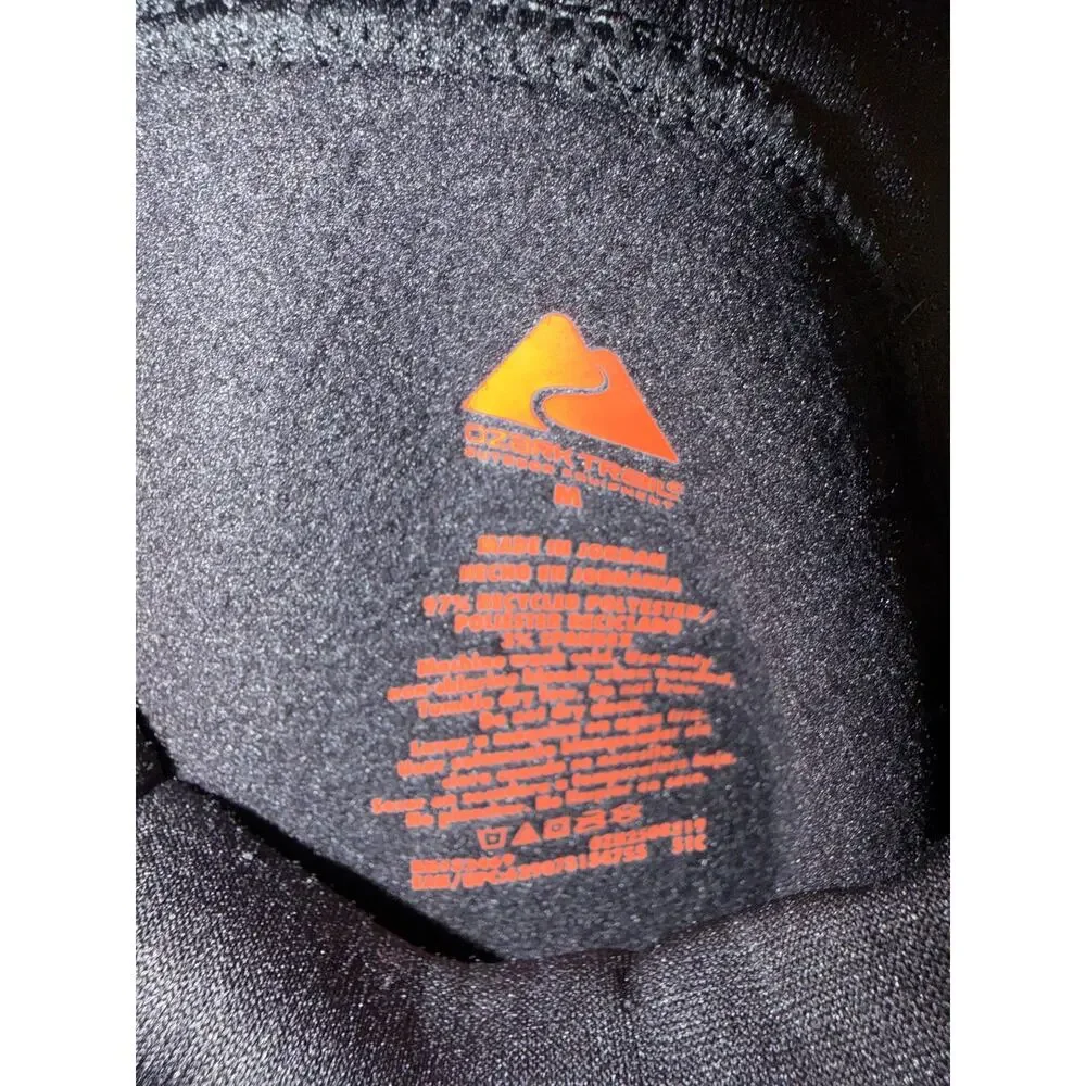 Black Thermal Long Underwear Shirt – High Neck Base Layer – Size M